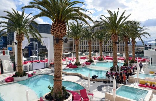 drai's beach club daybed staging area