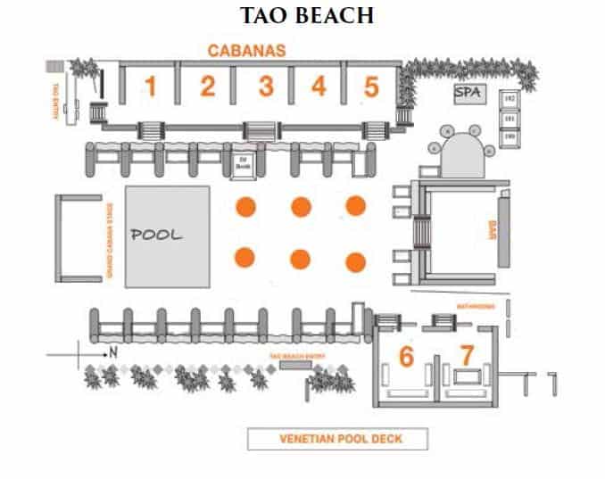 tao beach club floor plan