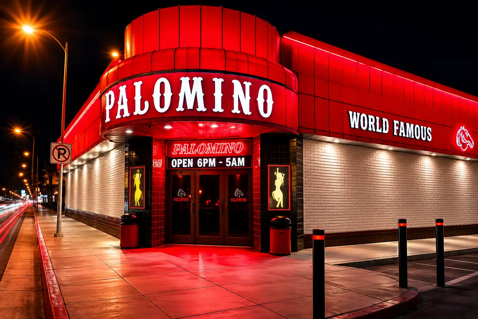 Exterior entrance of Palomino Club Las Vegas in North Las Vegas